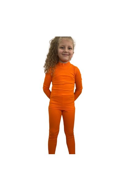 woorage cuties Girl - Half Turtleneck and Leggings Detailed Body Set