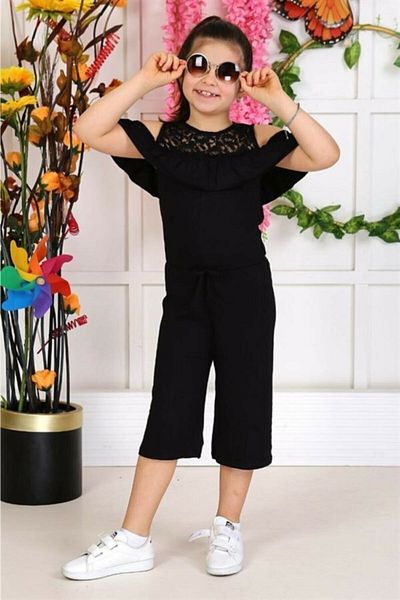 CiciTime Çocuk Modası Lace Detailed Girl's Jumpsuit