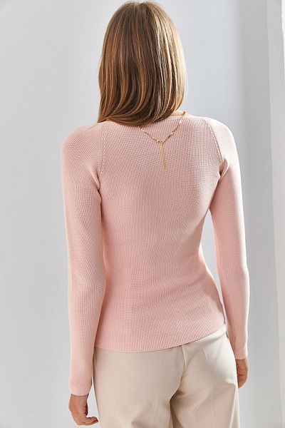 Bianco Lucci Women's Square Collar Knitwear Sweater