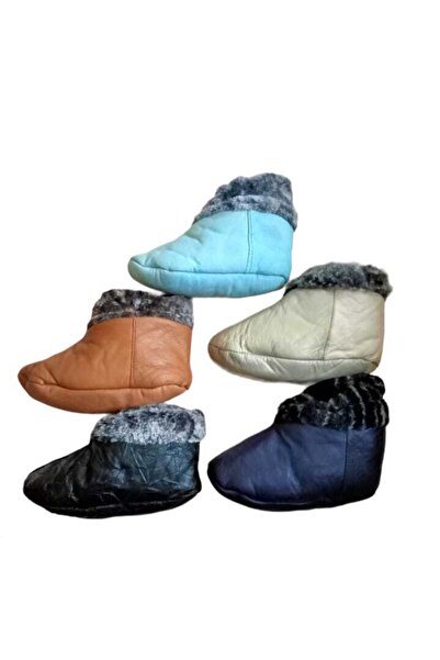 salarticaret Çocuk Unisex Deri Panduf Çarık