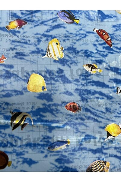 Kağıt Dünyası Yapışkanlı Folyo Balıklı Vitray 45cm X 10mt