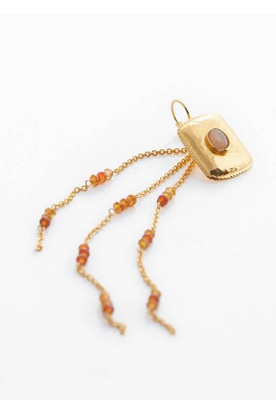 MANGO Woman Ohrringe mit Perlen
