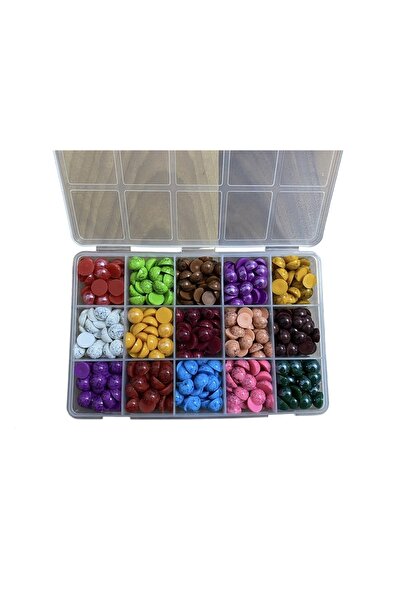 e tuhafiye Πολύχρωμο σετ αξεσουάρ σε κουτί με 15 θήκες