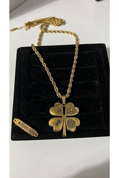 Alışveriş Bekçisi Tukan Kuşu,yaşam Çiçeği,lotus Çicegi,karahindibağ Çiçekli Tek Yön Yazılı Yonca Kolye