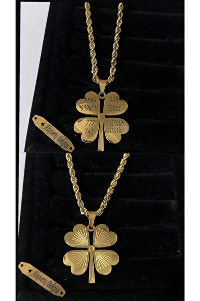 Alışveriş Bekçisi قلادة البرسيم ذات الأرقام الفولاذية