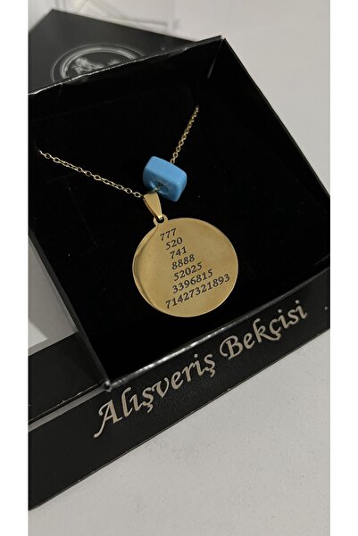 Alışveriş Bekçisi Tukan Kuşu Yuvarlak Boncuklu Çelik Plaka Kolye