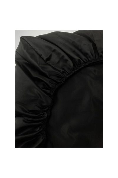 Şanlı 120' česané bavlněné elastické prostěradlo 120*200 cm (černé)