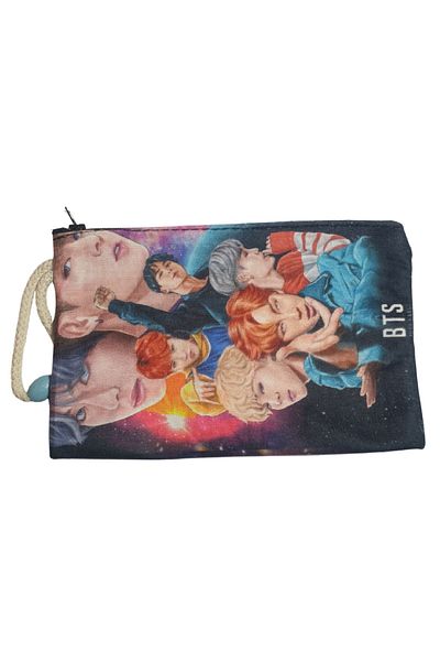 Ororabutik Bts Kpop υφασμάτινη θήκη για στυλό, πορτοφόλι και τσάντα μακιγιάζ