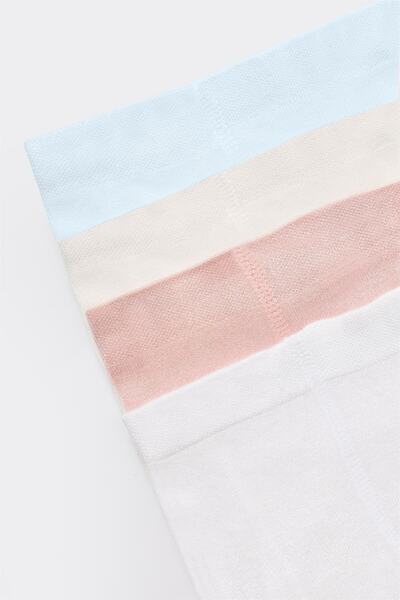 Bibaby Bamboo Baby Girl Bamboo Plain Pantyhose White