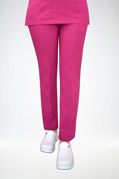 Nur Medikal Giyim Trešnja roze lycra pantalone