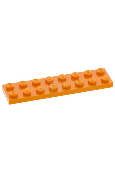 LEGO Moc Custom Accessory Creator Plate 2 X 8 Flat Brick Light Orange 3 Pieces to Ship