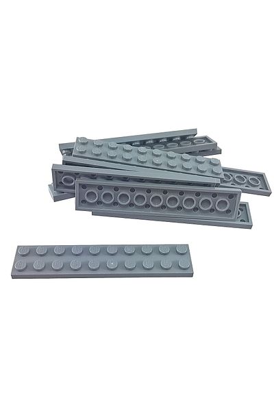 LEGO Original Moc Custom Accessory Creator Plate 2 X 10 Flat Bricks Light Gray 2 Pieces Will Be Sent