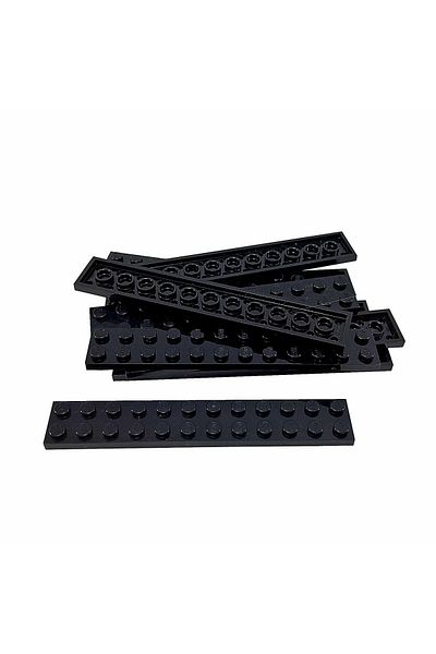 LEGO Original Moc Custom Accessory Creator Plate 2 X 12 Long Flat Brick Black 2 Pieces Will Be Sent