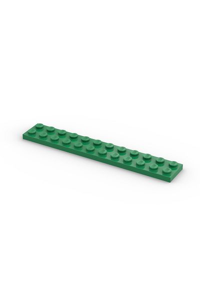 LEGO Original Moc Custom Accessory Creator Plate 2 X 12 Long Flat Brick Green 2 Pieces Will Be Sent