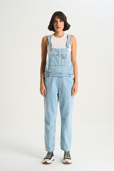 CROSS JEANS Women's Light Blue Jean Salopet C 4535-019