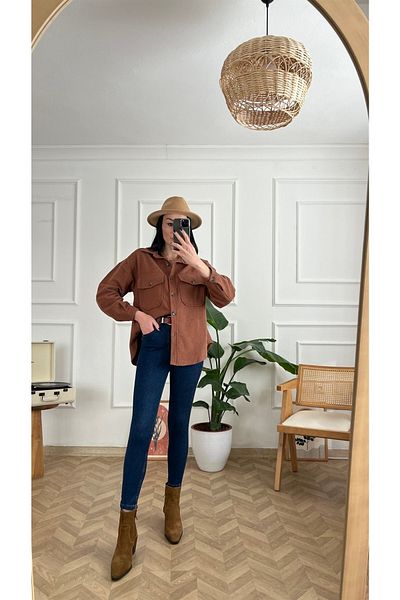 Trn JNS Παντελόνι τζιν με ψηλή μέση Basilya Skinny Skinny Leg Not Fade