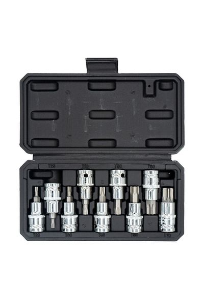 Titi 5548 1/2'' Torx Bits Tip Socket Key Set 9 Pieces