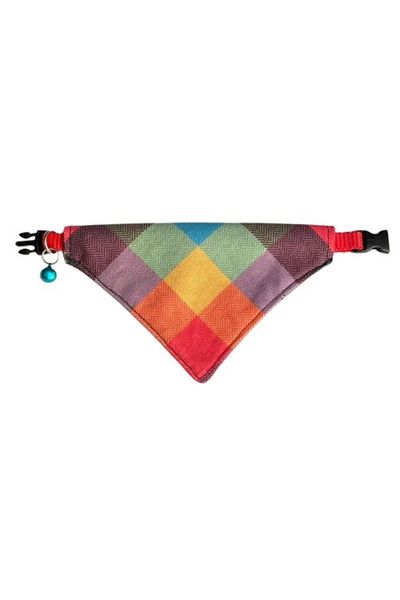 Pet Mamacı Square Patterned Adjustable Scarf Bandana Cat Collar