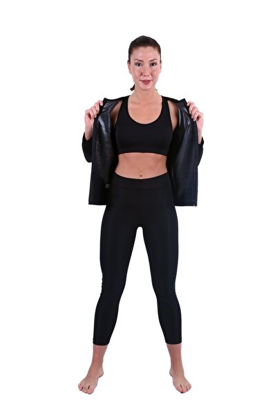 ZBTEKS Costum cu fermoar cu mânecă lungă pentru saună termică, colanți antipe...