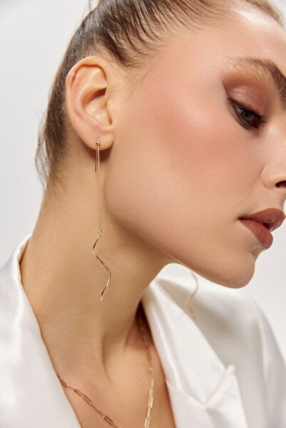 ADOR Altın Sallantılı Küpe