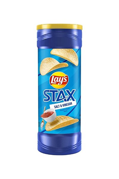 LAYSA Lays Stax Salt & Vinegar Potato Crisps 156 G
