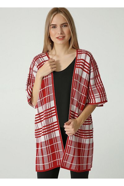 Sheilar Checkered Cardigan