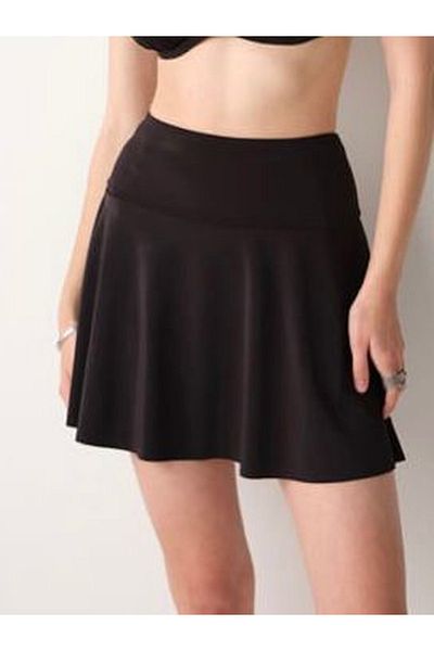 No Gossip Women's Black Skirt with Single Shorts - Derek