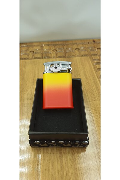 Heartfelt Gifts Yandan Çarklı Renkli Şık Tasarımlı Gazlı Özel Kutulu Kaliteli Çakmak