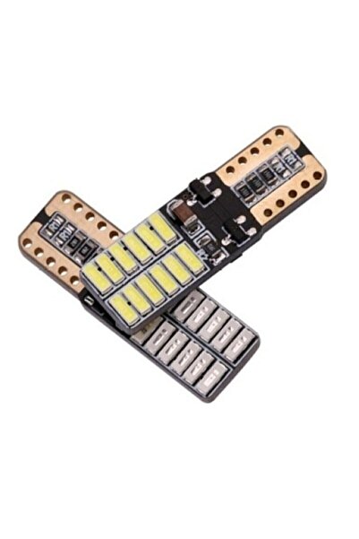 rubutek T10 Led 24 Ledli Canbus'lu Beyaz Park Ampülü 2 Adet
