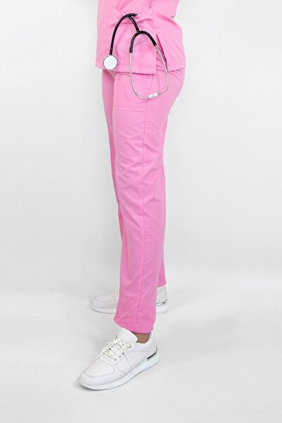 Nur Medikal Giyim Roze Terikoton pantalone