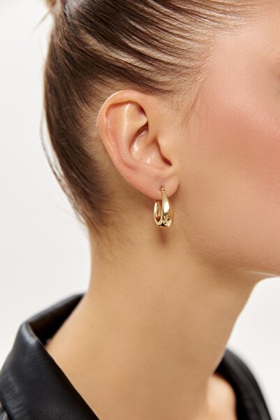 ADOR Altın Damla Şarnel Küpe