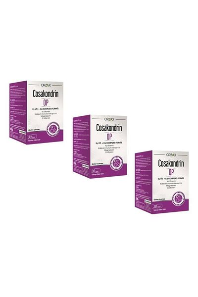 Ocean Orzax Cosakondrin Op 30 Tablet Food Supplement 3-Pack