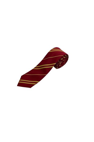 Brianze Yellow Red Striped Slim Tie