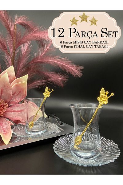 Paşabahçe Tea Set Miss 12 Piece Set