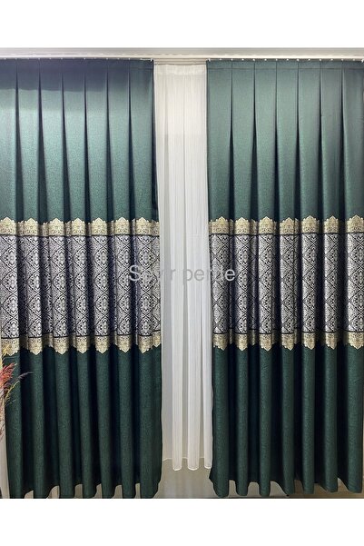 seyirstore Pano Fon Perde 1/3 Sık Pile Dikim Tek Parça En 90cm Ile 1 M Arasında
