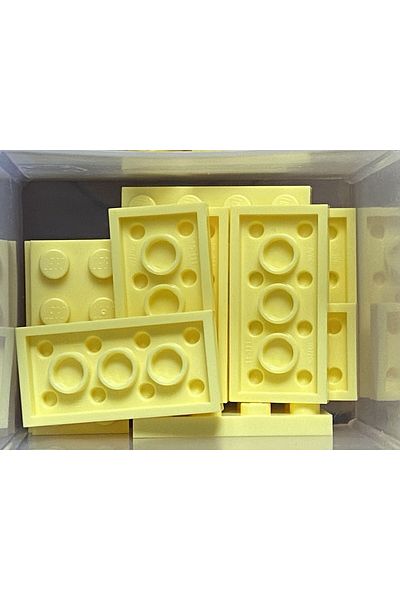 LEGO Moc Custom Accessory Creator Plate 2 X 4 Flat Brick Light Yellow 4 Pieces Will Be Sent