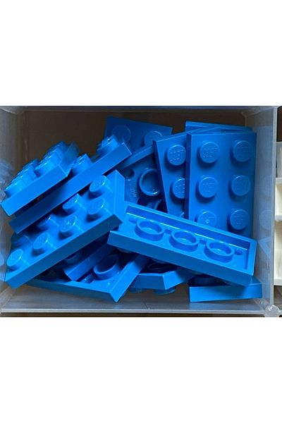 LEGO Original Moc Custom Accessory Creator Plate 2 X 4 Flat Brick Dark Azure 4 Pieces to Ship