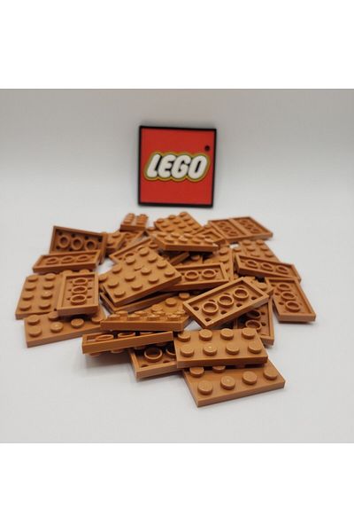 LEGO Original Moc Custom Accessory Creator Plate 2 X 4 Flat Brick Light Brown 4 Pieces Will Be Sent