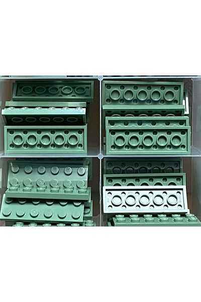 LEGO Original Moc Custom Accessory Creator Plate 2 X 6 Flat Brick Sand Green 2 Pieces to Ship