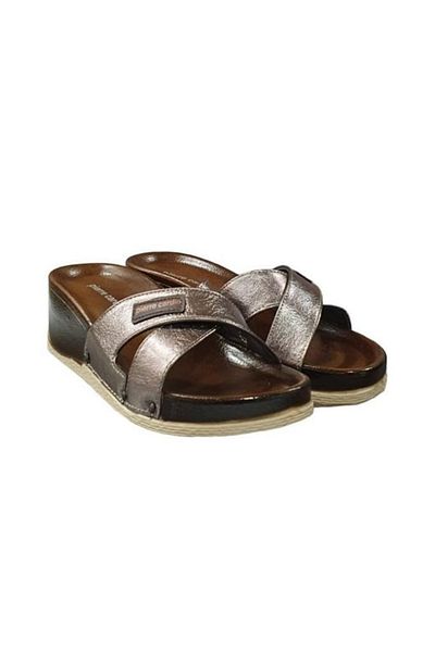 Pierre Cardin Top Cross Anatomical Wedge Heel Slippers