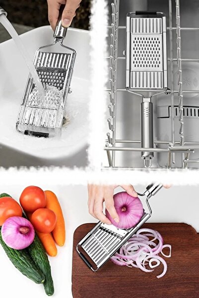 Berdina Home 3 Bıçaklı Çelik El Rende Lahana Kesici