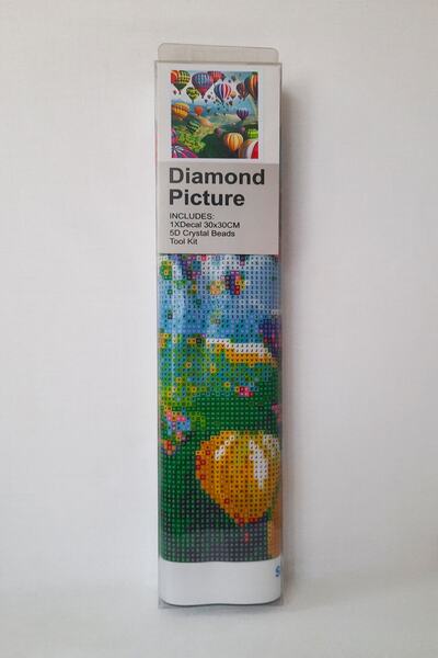 histone 5d Elmas Taş Işleme Kiti 30x30 Cm Balonlar Desen