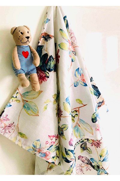 JUNİPERUS 3 Muslin Cloths - 100% Cotton, Eco-Tex Certified, Multi-Purpose Blanket