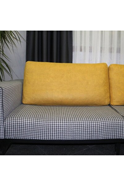 AYPETEKS Hardal Dallas Kutu Model Koltuk Sırt Kırlenti-l Koltuk Kırlenti-kanepe/divan Kırlent Kılıfı