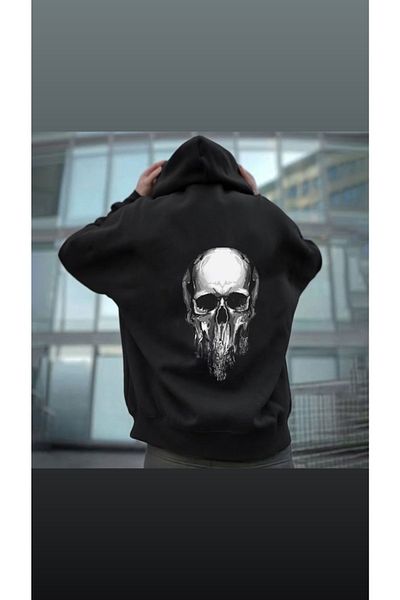 DENİKK Street Style Back Print Unisex Hoodie