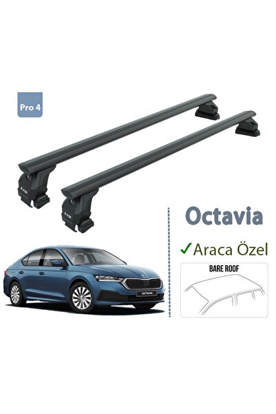 auto paw Skoda Octavia Ara Atkısı Tavan Sistemleri 2019- Sonrası Siyah Serisi