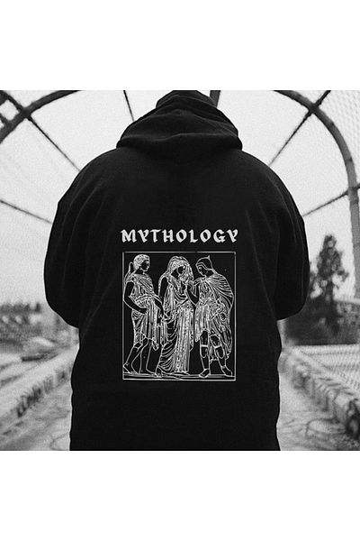 DENİKK Street Style Back Print Unisex Hoodie