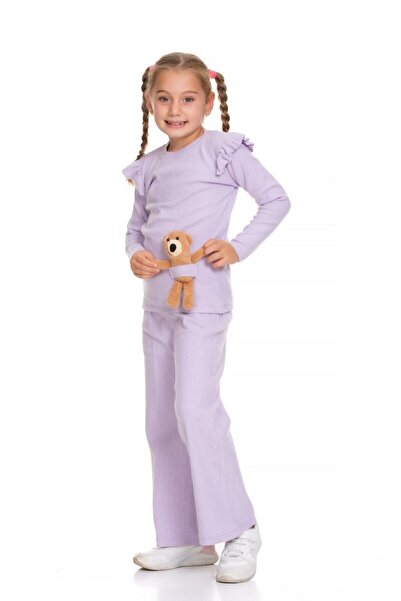 cookie kids Devojčin set Sa medvedićem (španska nogavica Sa likrom Pamučni dž...