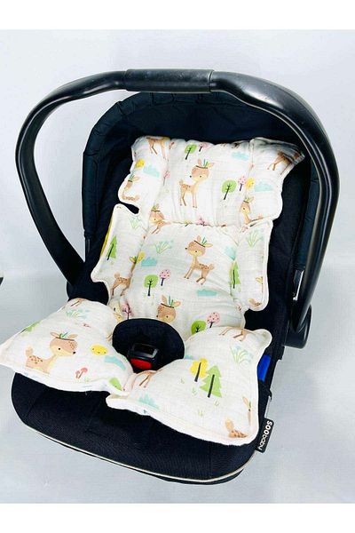 JUNİPERUS Muslin Stroller Baby Carrier Cushion 100% Cotton