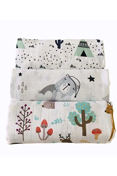 JUNİPERUS 3 بطانيات موسلين متعددة الأغراض